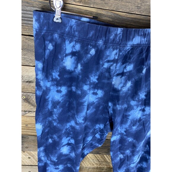 Old Navy Women's Plus Sz 2X Blue Camo Leggings - Picture 2 of 7